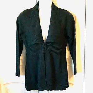 NEW Liz Claiborne Shawl Collar Cardigan, BLACK